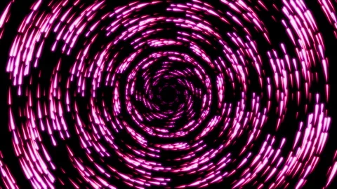 Romantic seamless loop animation of pink rose gold star particles rotating right Stock Footage 341314434