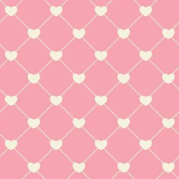 Romantic Seamless Pattern Background Vector Illustration 스톡 일러스트