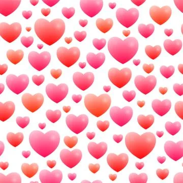 Romantic seamless pattern Stock Illustration