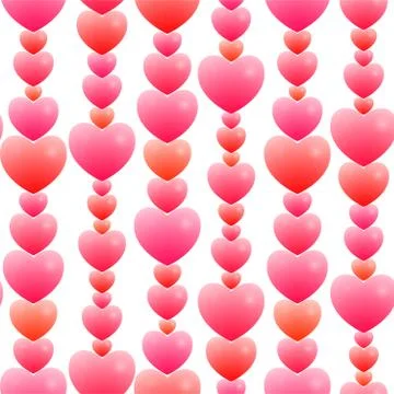 Romantic seamless pattern Stock Illustration