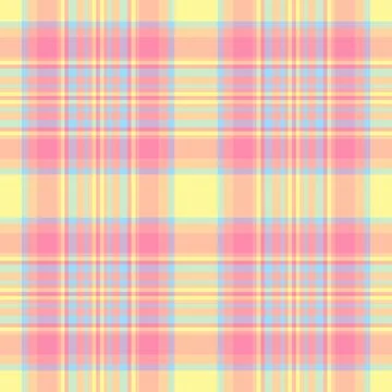 Romantic seamless plaid pattern, decor textile tartan background. Show fabr.. Stock Illustration