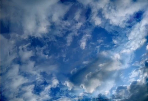 Romantic sky. The movement of clouds in the shape of a heart. Stock Footage 114577435
