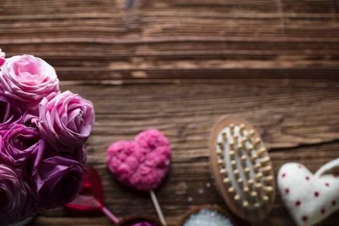 Romantic spa concept Stock Photos