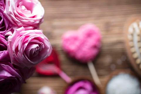 Romantic spa concept Stock Photos