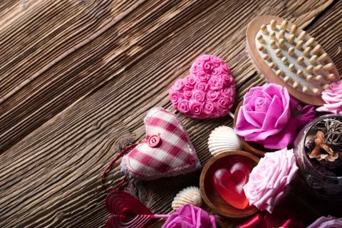 Romantic spa concept Stock Photos