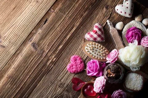 Romantic spa concept Stock Photos