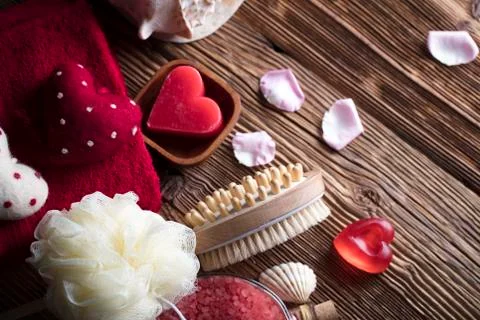Romantic spa concept Stock Photos