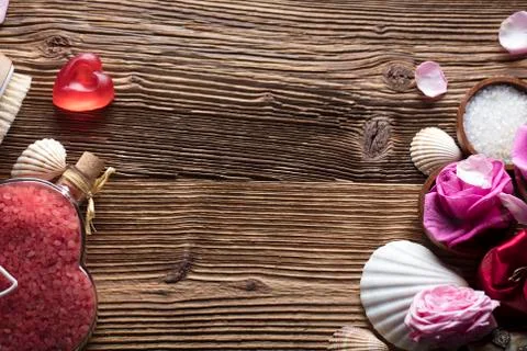 Romantic spa concept Stock Photos