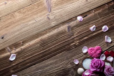Romantic spa concept Stock Photos