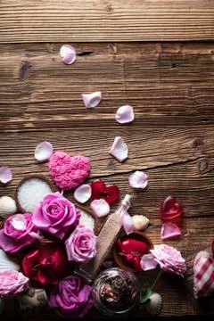 Romantic spa concept Stock Photos