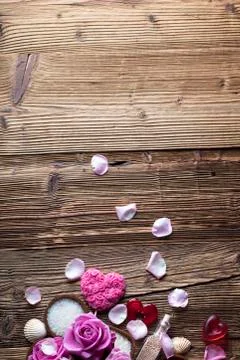 Romantic spa concept Stock Photos