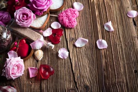 Romantic spa concept Stock Photos