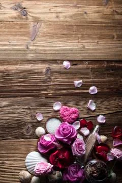 Romantic spa concept Stock Photos