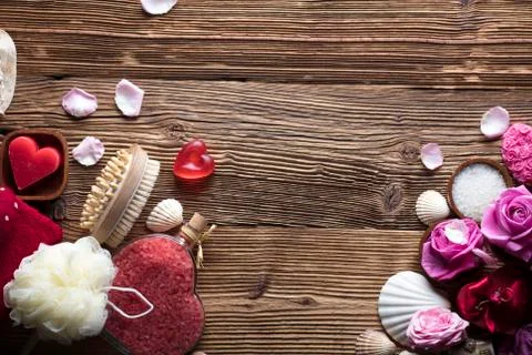 Romantic spa concept Stock Photos