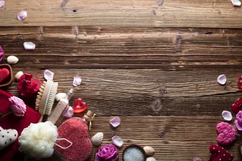 Romantic spa concept Stock Photos