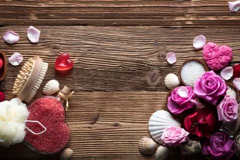 Romantic spa concept Stock Photos