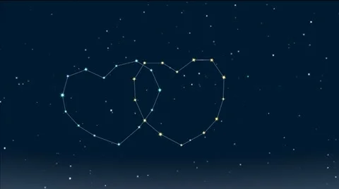 Romantic stars Stock Footage 18159808
