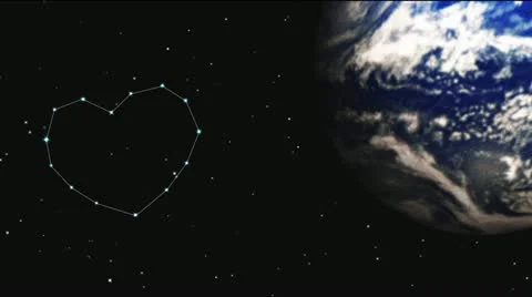 Romantic stars Stock Footage 18159933