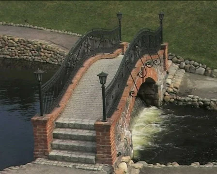 Romantic stone bridge 01 Video stock 83211