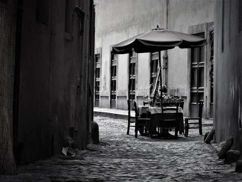 Romantic streets in Rome 库存照片