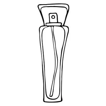 Romantic stylish round smell makes the spirit of the flask isolated Stock Illustration