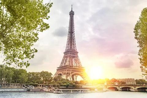 Romantic sunset background 스톡 사진