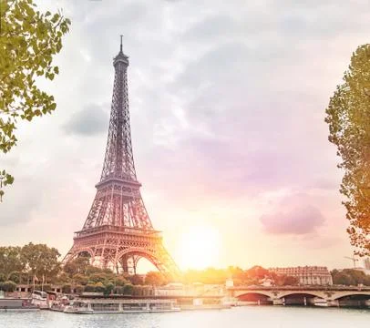 Romantic sunset background 스톡 사진