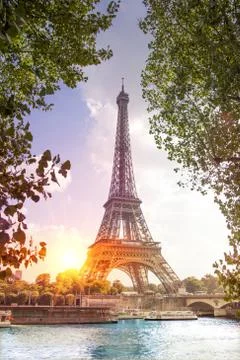 Romantic sunset background. Stock Photos