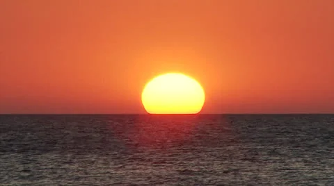 Romantic Sunset at Beach Close-up Stock-Footage 24328922