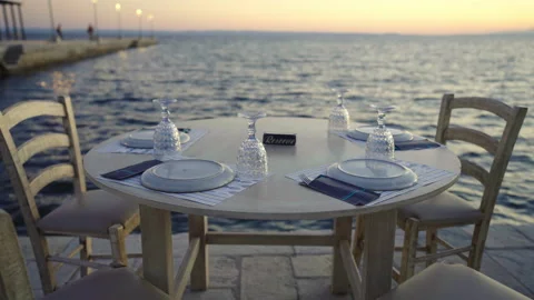 Romantic sunset on the beach Stock Footage 213101102