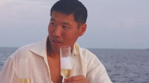 Romantic Sunset Cruise Stock Footage 48137397