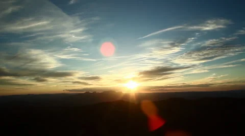 Romantic Sunset in the Mountains 動画素材 34860503