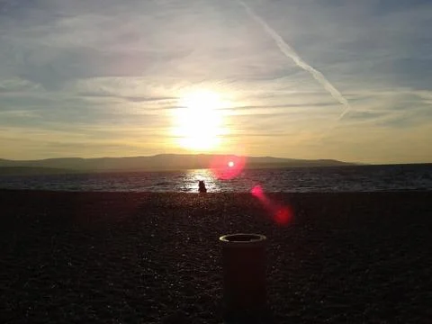 Romantic sunset Stock-Fotos