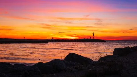 Romantic Sunset Foto stock