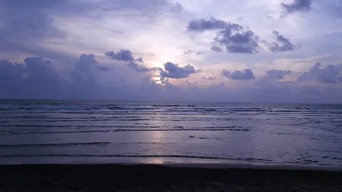 Romantic Sunset on the Sea Stock Footage 237074540