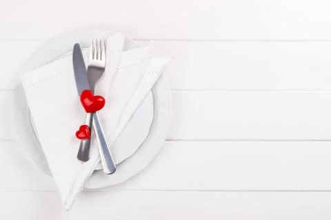 Romantic table setting 스톡 사진