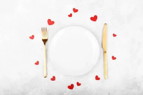 Romantic table setting Stock Photos