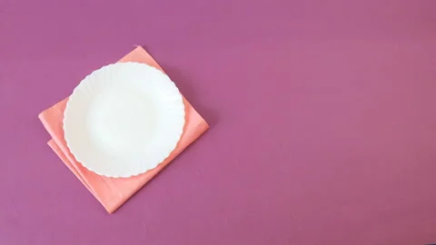 Romantic table setting with roses. Time lapse Stock Footage 104721668