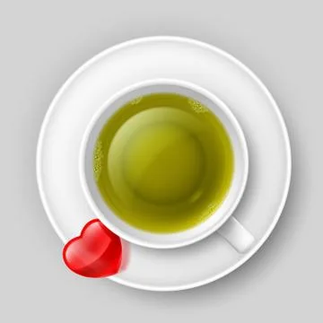 Romantic tea drinking Illustrazione stock