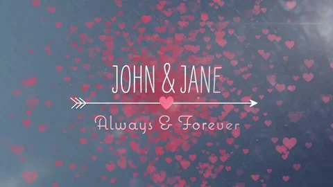 Romantic Title Loops After Effects素材