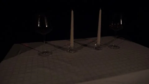 Romantic touch dinner 스톡 동영상 137635253