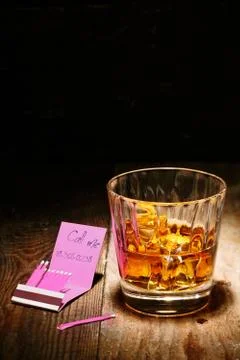 Romantic tryst on a matchbook Stock Photos