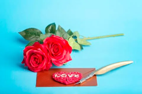 Romantic valentine card Stock Photos