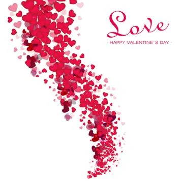 Romantic Valentines background Stock Illustration