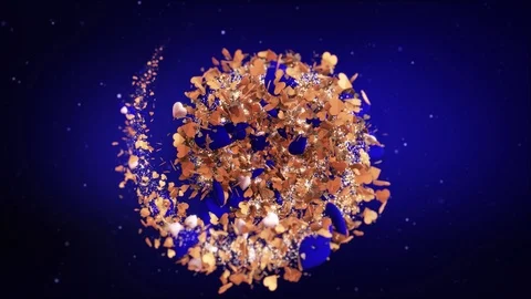 Romantic Valentine's Day background loopable red hearts, perfect background for Stock Footage 95094809