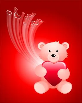 Romantic Valentine's Day design background Stock Illustration