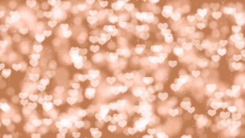 Romantic Valentines Day motion background with hearts bokeh. Stock Footage 102219418