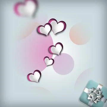 Romantic Valentines design Stock Illustration