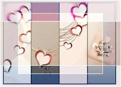 Romantic Valentines design Stock Illustration