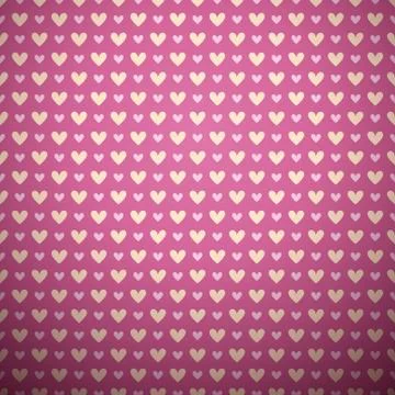 Romantic vector seamless pattern (tiling). Stock Illustration